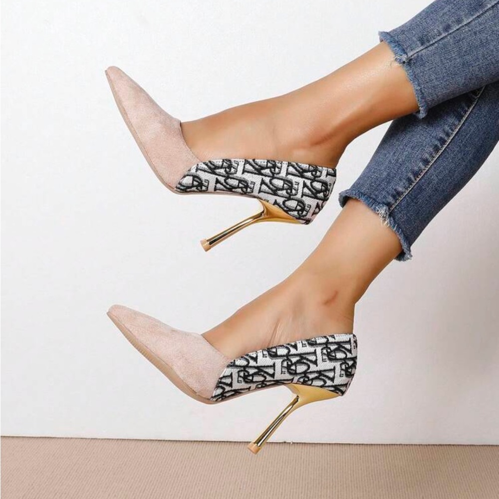 Women's Single High Heel Shoes, Elegant Fine Heel Design - Picture 4 of 4